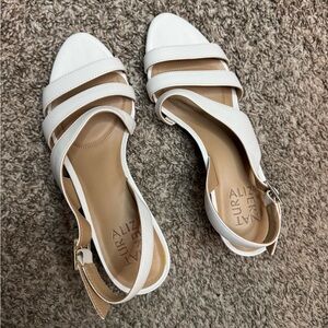 Naturalizer Women's White Strappy Heels Size 7.5